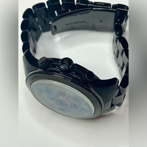 Michael Kors Oversize Slim Runway Black-Tone Watch - Picture 3 of 6